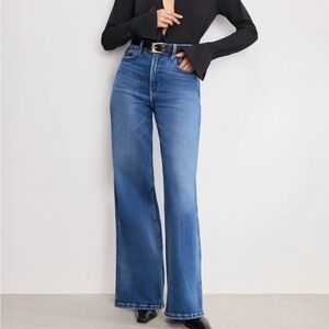 Good American Good Skate High-Rise Wide Leg Jeans 15